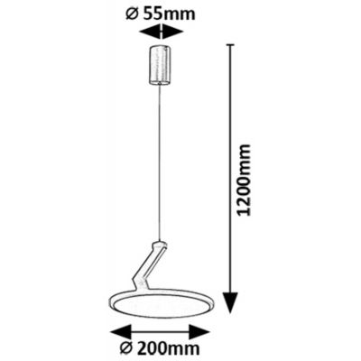 Rabalux Ovidia lampa wisząca 1x20 W biała 72328