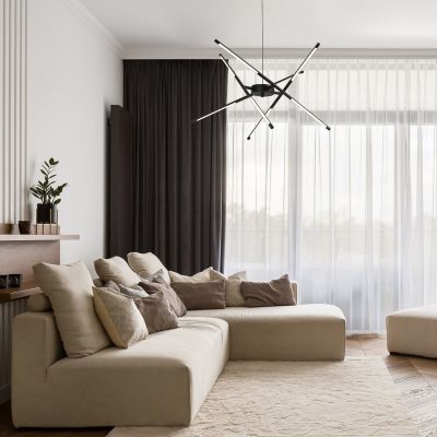 Rabalux Henli2 lampa wisząca 4x40 W biała-czarna 72338