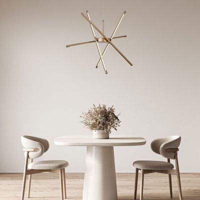 Rabalux Henli2 lampa wisząca 4x40 W biała-złota 72339