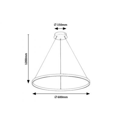Rabalux Beliza lampa wisząca 1x55 W czarna 72344