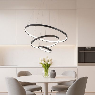 Rabalux Beliza lampa wisząca 1x90 W czarna 72346