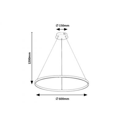 Rabalux Beliza lampa wisząca 1x55 W złota 72347