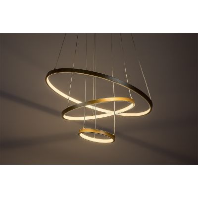 Rabalux Beliza lampa wisząca 3x90 W złota 72349