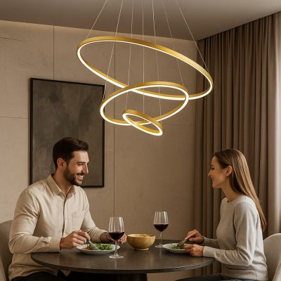 Rabalux Beliza lampa wisząca 3x90 W złota 72349