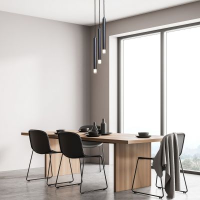 Rabalux Ramira lampa wisząca 3x5 W czarna-przezroczysta 72358