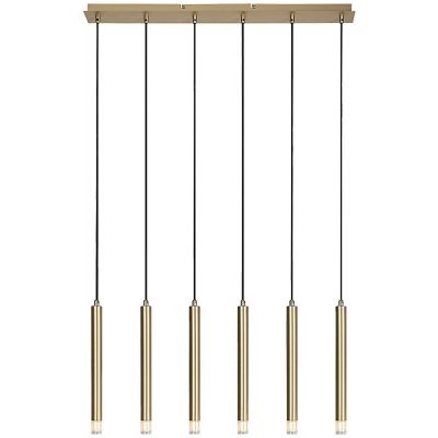 Rabalux Ramira lampa wisząca 6x5 W przezroczysta-złota 72363