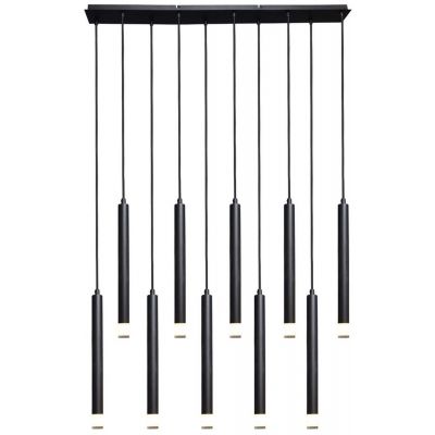 Rabalux Ramira lampa wisząca 10x5 W czarna-przezroczysta 72364