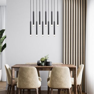 Rabalux Ramira lampa wisząca 10x5 W czarna-przezroczysta 72364