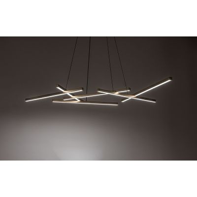 Rabalux Severine inteligentna lampa wisząca 5x40 W biała-czarna-złota 72369