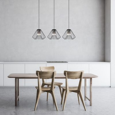 Rabalux Emerencia lampa wisząca 3x40 W czarna-przydymiona 72371