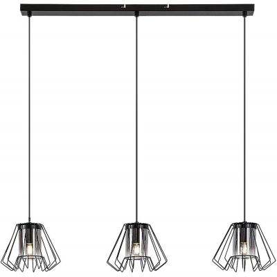 Rabalux Emerencia lampa wisząca 3x40 W czarna-przydymiona 72371