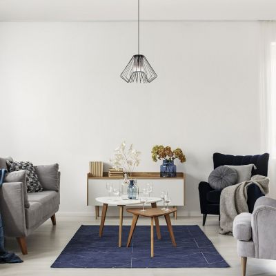 Rabalux Emerencia lampa wisząca 1x40 W czarna-przydymiona 72372