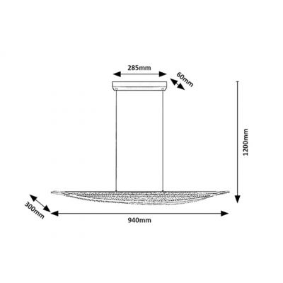 Rabalux Zofrael lampa wisząca 1x32 W złota 72413