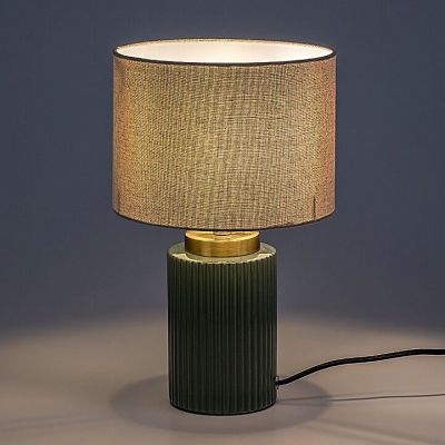 Rabalux Glovy lampa stołowa 1x40 W biała/zielona 74046