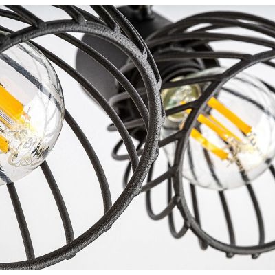 Rabalux Aberama lampa podsufitowa 2x10W czarny mat 73002