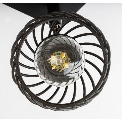 Rabalux Aberama lampa podsufitowa 2x10W czarny mat 73002