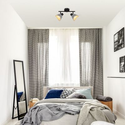 Rabalux Farelia lampa podsufitowa 2x10 W czarna-szara 73006