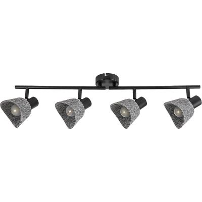 Rabalux Farelia lampa podsufitowa 4x10 W czarna-szara 73008
