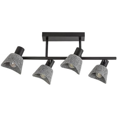 Rabalux Farelia lampa podsufitowa 4x10 W czarna-szara 73010
