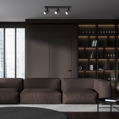 Rabalux Rogelio lampa podsufitowa 3x5 W czarna 73025