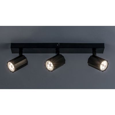 Rabalux Rogelio lampa podsufitowa 3x5 W czarna 73025