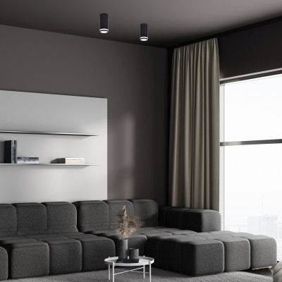 Rabalux Senobia lampa podsufitowa 1x35 W czarna 73030