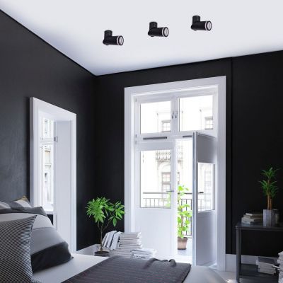 Rabalux Senobia lampa podsufitowa 1x35 W czarna 73032