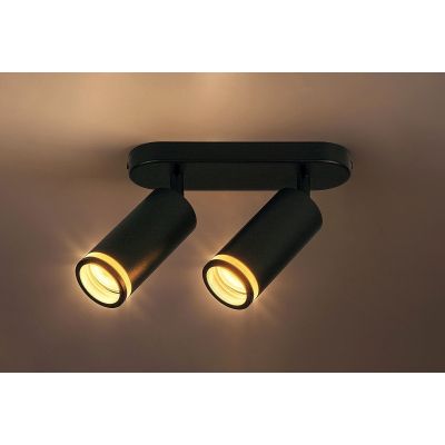 Rabalux Senobia lampa podsufitowa 2x35 W czarna 73034