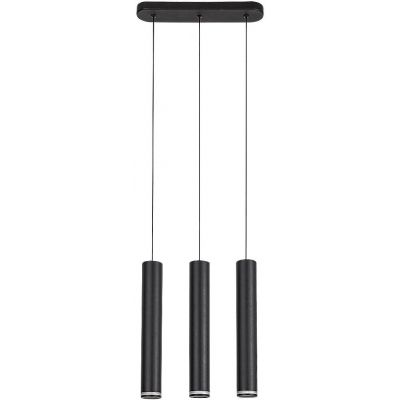 Rabalux Senobia lampa wisząca 3x5 W czarna 73037