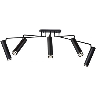 Rabalux Senobia lampa podsufitowa 5x35 W czarna 73040