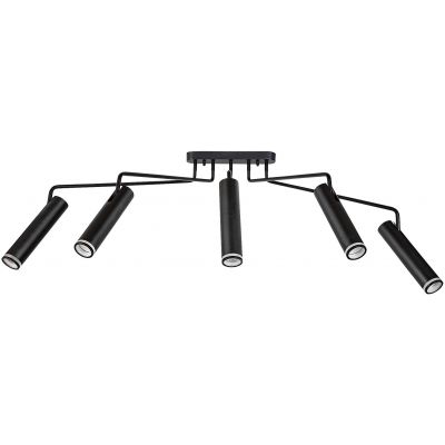 Rabalux Senobia lampa podsufitowa 5x35 W czarna 73040