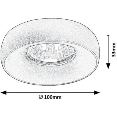 Rabalux Luiza lampa podsufitowa 1x25 W czarna 73042