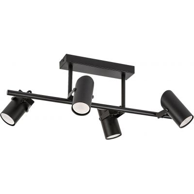 Rabalux Maximilian lampa podsufitowa 4x25 W czarna 73044