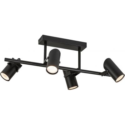 Rabalux Maximilian lampa podsufitowa 4x25 W czarna 73044