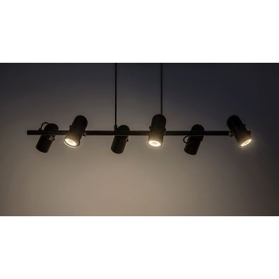 Rabalux Maximilian lampa wisząca 6x25 W czarna 73045