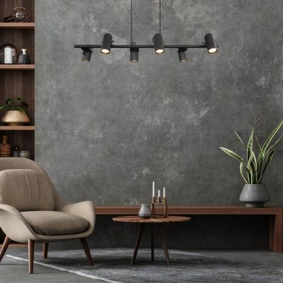 Rabalux Maximilian lampa wisząca 6x25 W czarna 73045