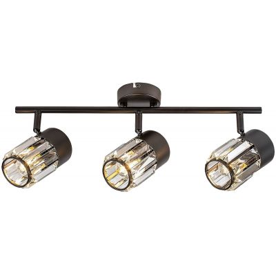 Rabalux Venaro lampa podsufitowa 3x15 W czarna-przezroczysta 73061