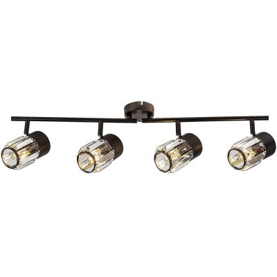 Rabalux Venaro lampa podsufitowa 4x15 W czarna-przezroczysta 73062