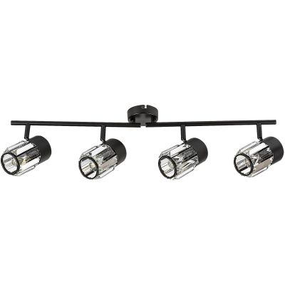 Rabalux Venaro lampa podsufitowa 4x15 W czarna-przezroczysta 73062