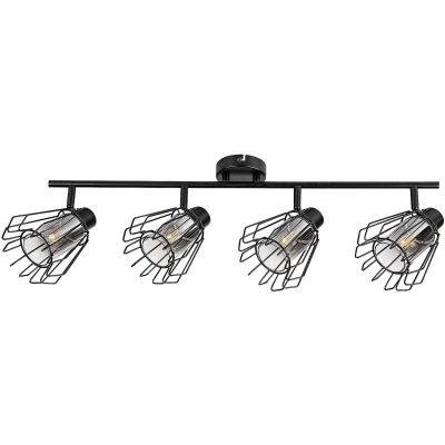 Rabalux Emerencia lampa podsufitowa 4x40 W czarna-przydymiona 73070