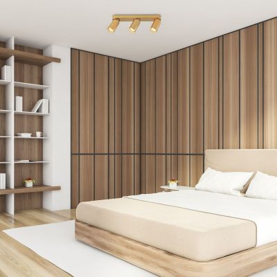 Rabalux Mirina lampa podsufitowa 3x5 W złota 73077