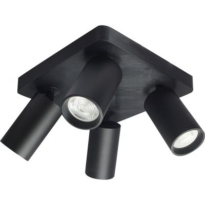 Rabalux Yorli lampa podsufitowa 4x7 W czarna 73084