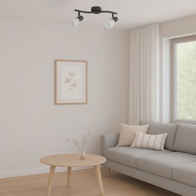 Rabalux Soma lampa podsufitowa 2x40 W czarna 73092