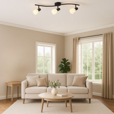 Rabalux Soma lampa podsufitowa 3x40 W czarna 73093