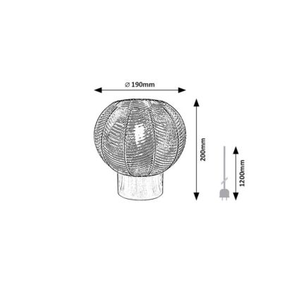 Rabalux Monet lampa stołowa 1x25W chrom 74017