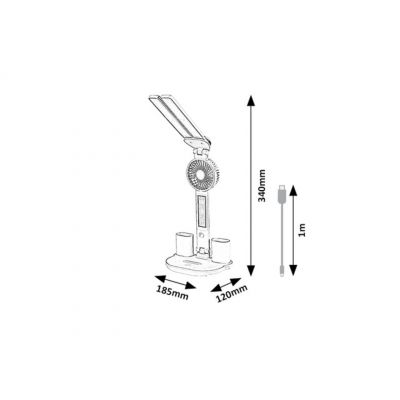 Rabalux Novilo lampa biurkowa 2x7 W biała 74030