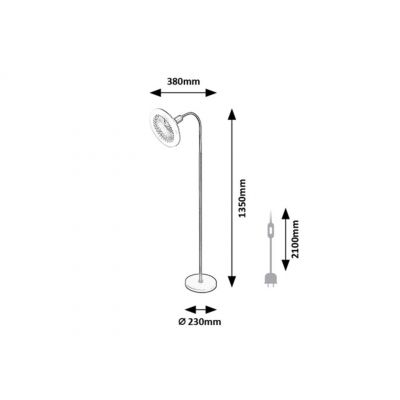 Rabalux Venturo lampa stojąca 1x20 W czarna 74031
