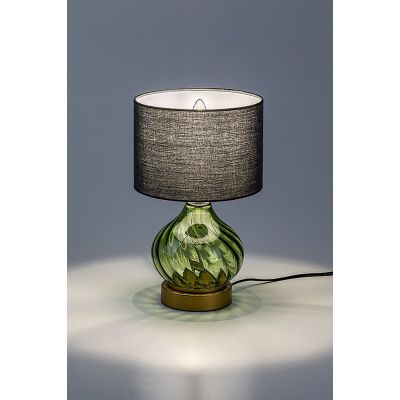 Rabalux Pirelo lampa stołowa 1x25 W czarna-zielona 74033