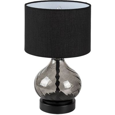 Rabalux Pirelo lampa stołowa 1x25 W czarna-przydymiona 74034