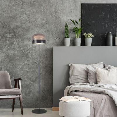 Rabalux Xelira lampa stojąca 1x20 W czarna-przydymiona 74038